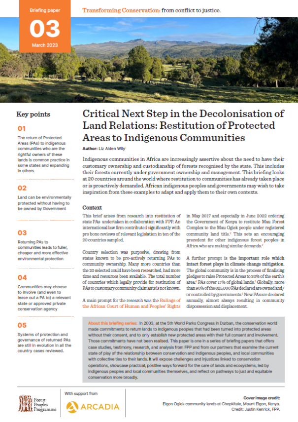 Critical Next Step In The Decolonisation Of Land Relations: Restitution ...